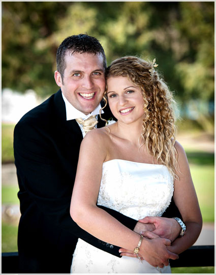Couple shot in the park