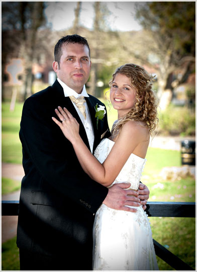 Couple shot in the park