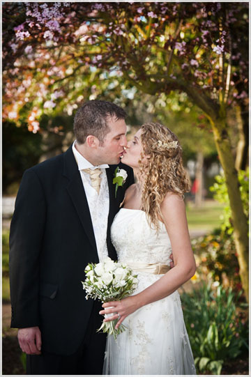 Couple shot in the park
